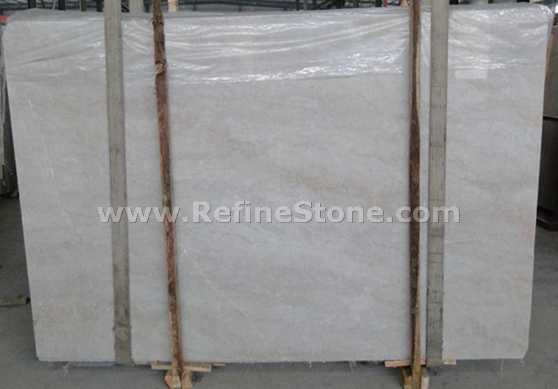 Rose beige marble slab
