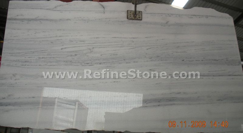 straight wooden white marble slab