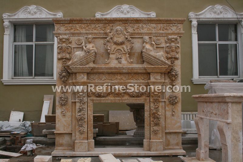 high efficiency stone fireplace