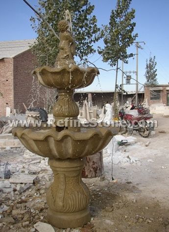 Garden marble fountain