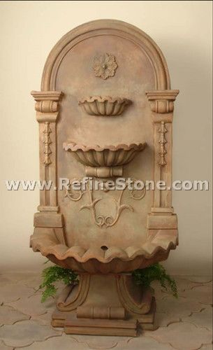 Morden design beige stone fountain