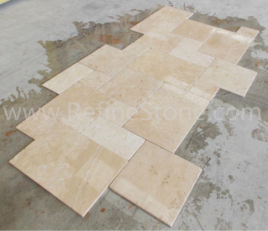 Beige travertine